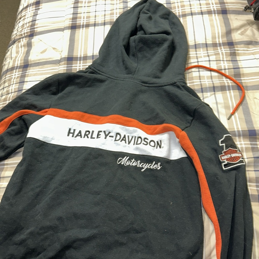 Harley Davidson Motorcycles Zip Up Racing Hoodie